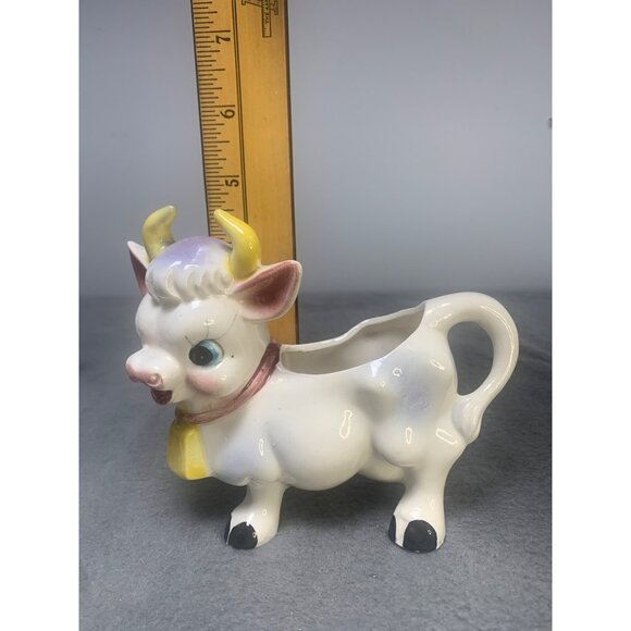 Vintage Ceramic Cow Creamer Figurine Made in Japan 1960s - Picture 8 of 9